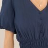 Best Route Navy Blue Midi Dress