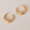 Between The Pages Gold Hoop Earrings
