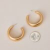 Between The Pages Gold Hoop Earrings