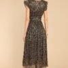 Beyond Iconic Gold Midi Dress
