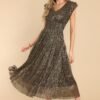 Beyond Iconic Gold Midi Dress