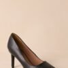 Bold Balance Black Pointed Toe Pump Heels