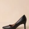 Bold Balance Black Pointed Toe Pump Heels