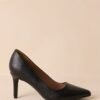 Bold Balance Black Pointed Toe Pump Heels