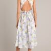 Blessed Life Lavender Floral Button Front Midi Dress