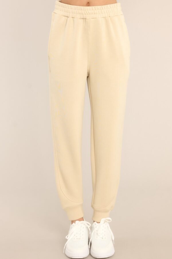Blow Off Steam Beige Joggers
