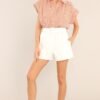 Board It Coral and White Stripe Cotton Top