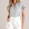 Board It Grey and White Stripe Cotton Top
