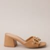 Boost In My Step Camel Short Block Heels