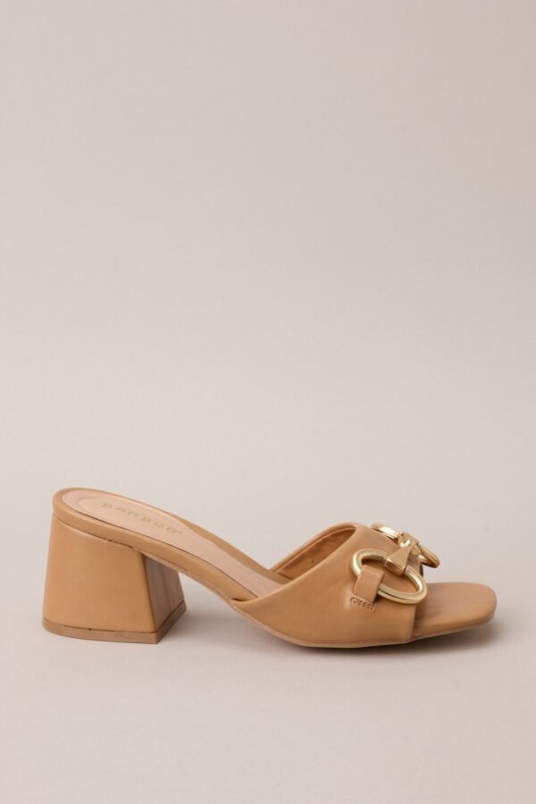 Boost In My Step Camel Short Block Heels