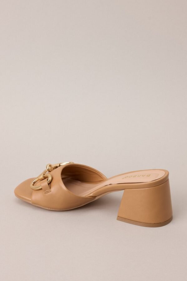 Boost In My Step Camel Short Block Heels