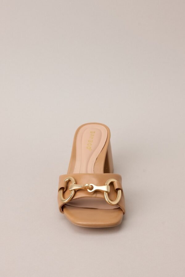 Boost In My Step Camel Short Block Heels