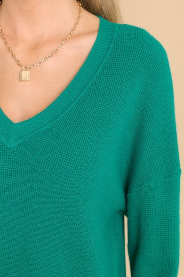Breath Of Freshness Forest Green Sweater