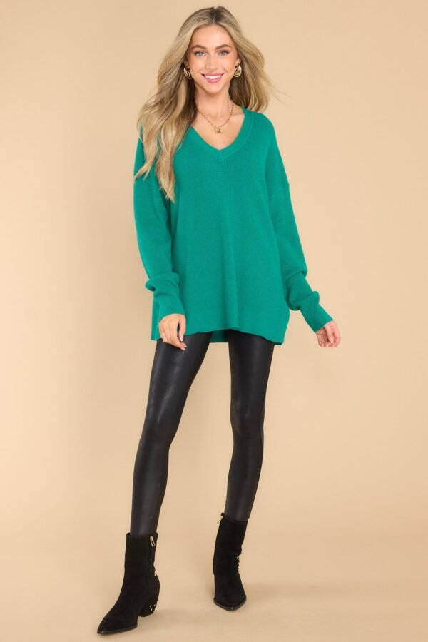 Breath Of Freshness Forest Green Sweater