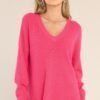 Breath Of Freshness Pink Sweater