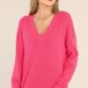 Breath Of Freshness Pink Sweater