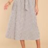 Breeze On By Beige Stripe Maxi Skirt