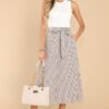 Breeze On By Beige Stripe Maxi Skirt