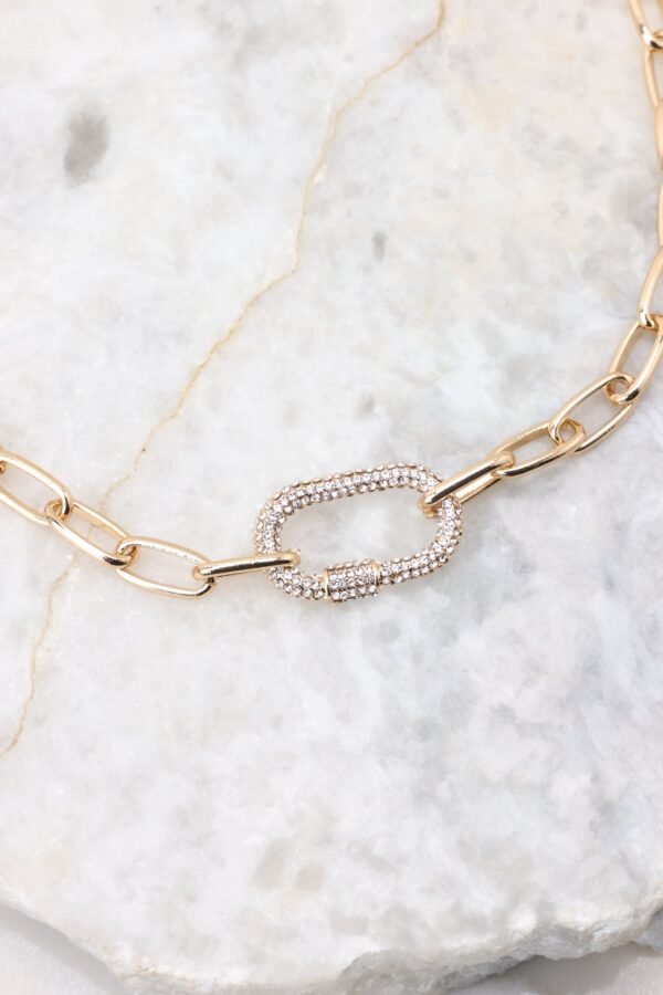 Brilliant Sparkles Gold Chain Necklace