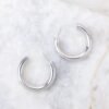 Bring Us Back Silver Hoop Earrings