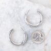 Bring Us Back Silver Hoop Earrings