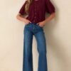 Caught Up In The Moment Wine Knit Short Sleeve Cardigan