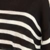 Burned Bridges Black Striped Sweater