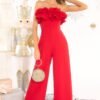 By Any Means Red Jumpsuit
