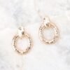 Call It A Hunch Gold Earrings