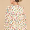 Can't Talk Right Now Ivory Floral Print Top