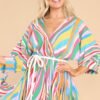 Carry Merry Tunes Pink Multi Stripe Dress