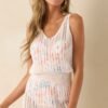 Beachside Bliss White Open Knit Cover Up Dress
