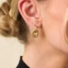 Better This Way Interlocking Gold Hoop Earrings