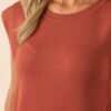 Between Now And Then Terracotta Cotton Sleeveless Maxi Dress