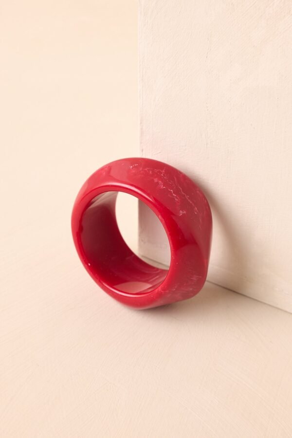 Came Back Better Red Marble Twisted Bangle Bracelet