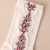 Blossom of the Beloved White Floral Crew Socks