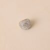 Bright Future Gold Pav?? Rhinestone Dome Ring